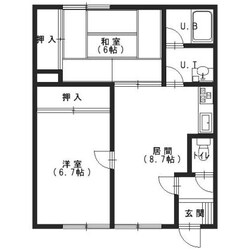 テラス623の物件間取画像